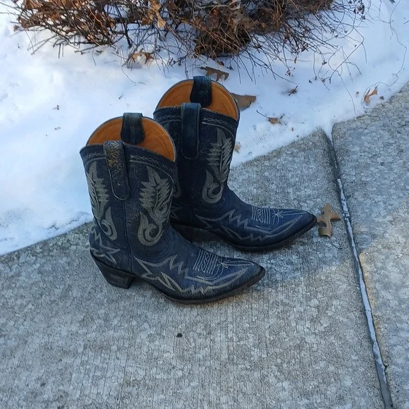 Old Gringo Distressed Blue Boot Sz 9.5B - Picture 16 of 16